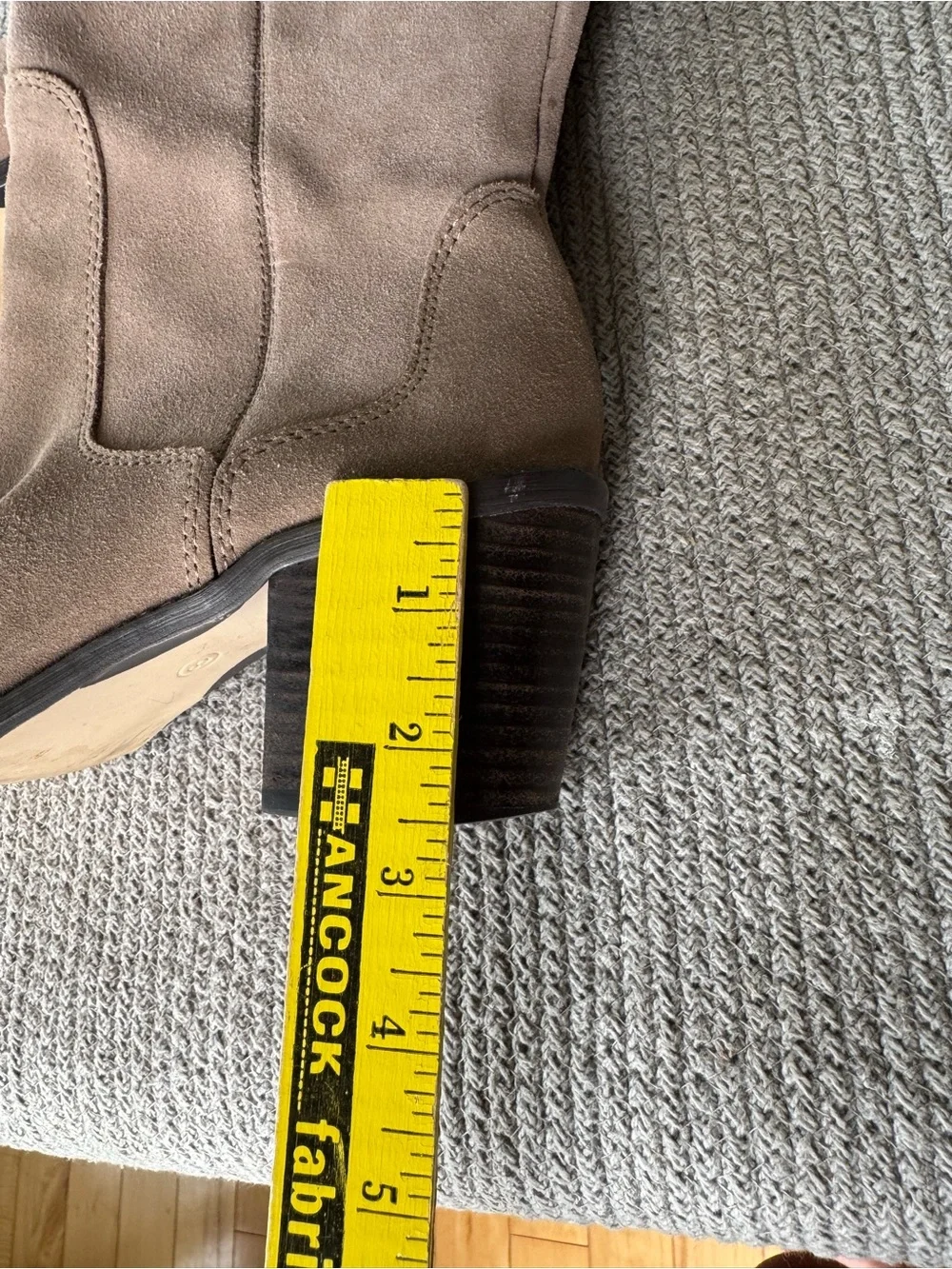 Seychelles Taupe Suede Over-the-Knee Block Heel Boots Sz 8